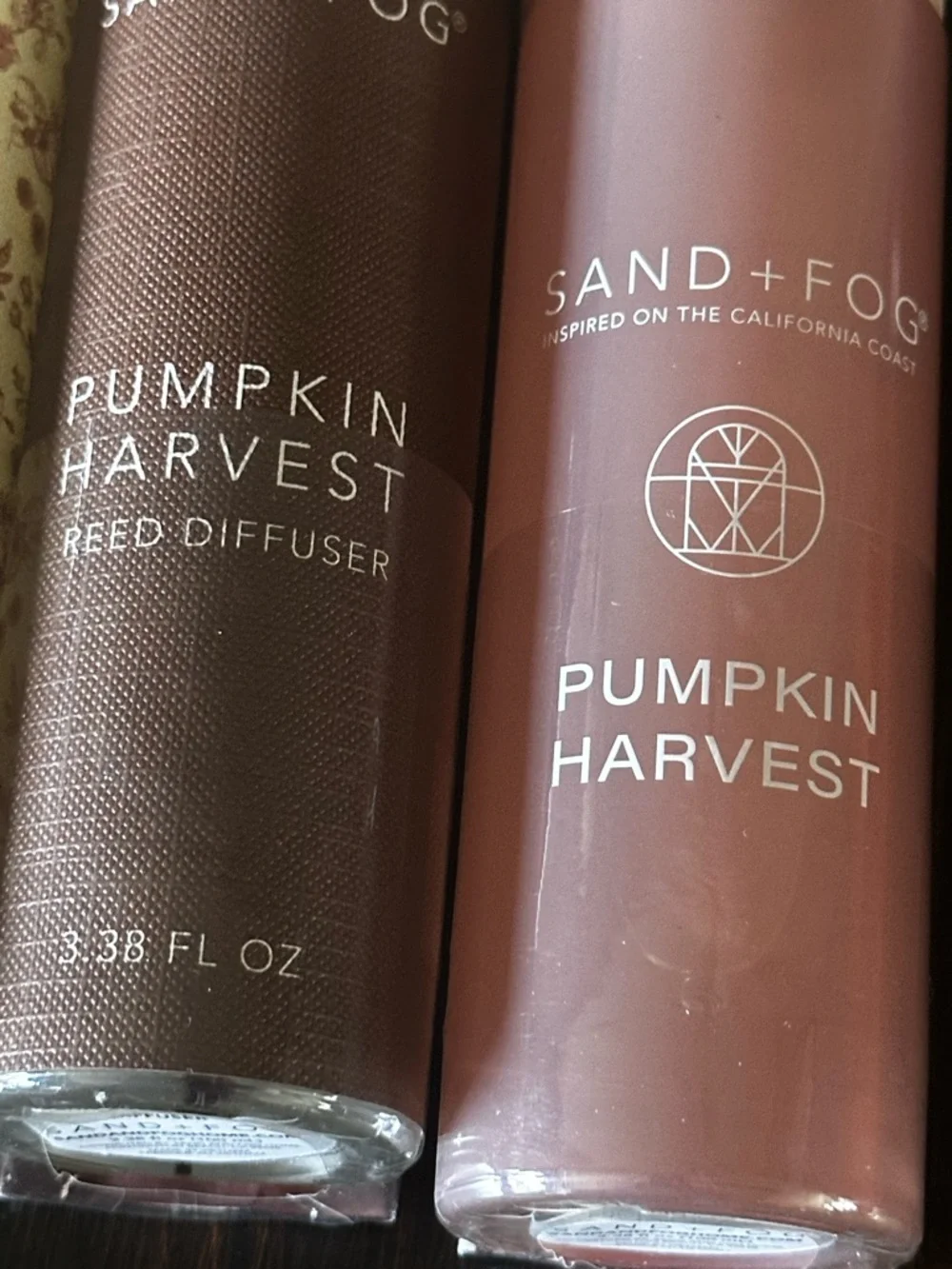 SAND + FOG Reed Diffusers (2) Pumpkin Harvest & (1) Pumpkin Spice